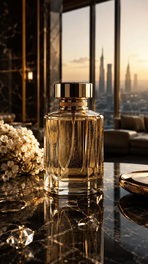 Foto Produk AI: Parfum, lebih berkarakter